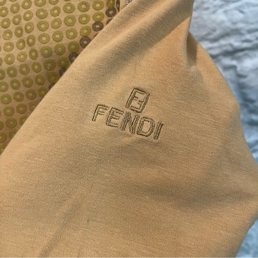 Vintage Fendi Women’s 6 Glittery Union Jacket Fitted Long Sleeve Top (AS IS) - Picture 4 of 12